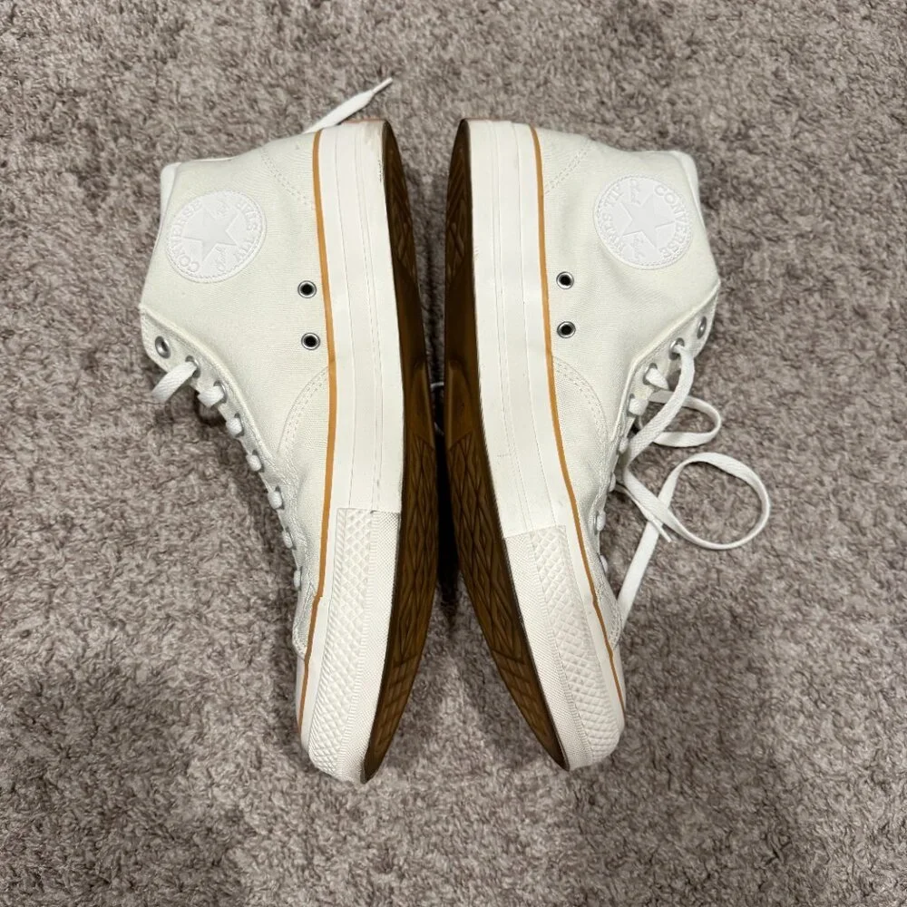Converse Chuck Taylor Mens 13 Off White Egret All Star Malden Street Mid Gum - Picture 2 of 9